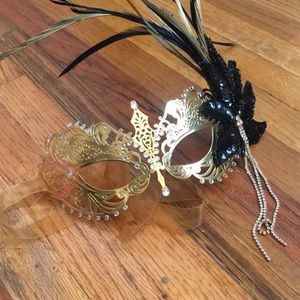 Gold masquerade mask